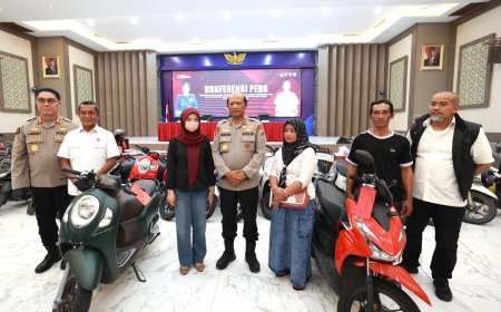 Kendaraan Korban Kejahatan Berhasil Diselamatkan dan Dipulangkan