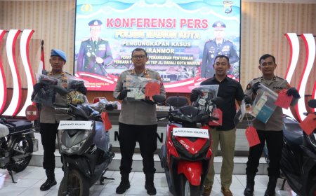 Tiga Kasus Curanmor Berhasil Diungkap demi Rasa Aman Masyarakat