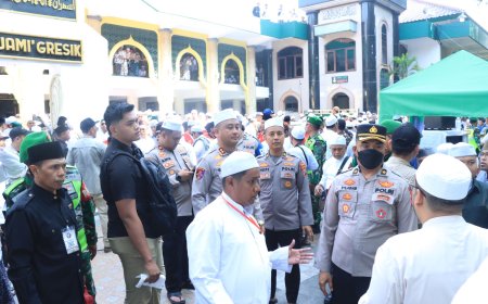 Polres Gresik Pastikan Kegiatan Haul Berlangsung Aman dan Khidmat
