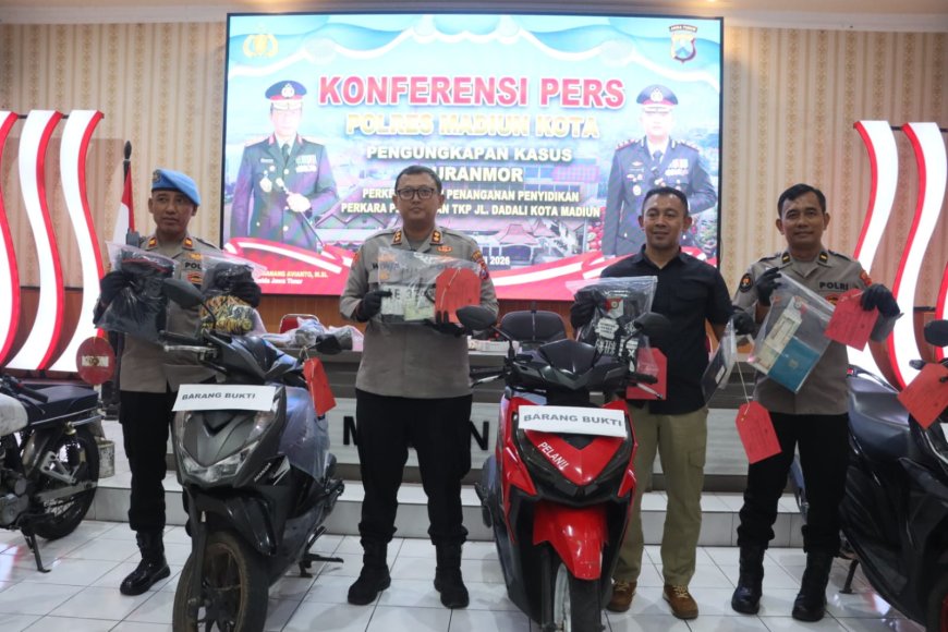Tiga Kasus Curanmor Berhasil Diungkap demi Rasa Aman Masyarakat